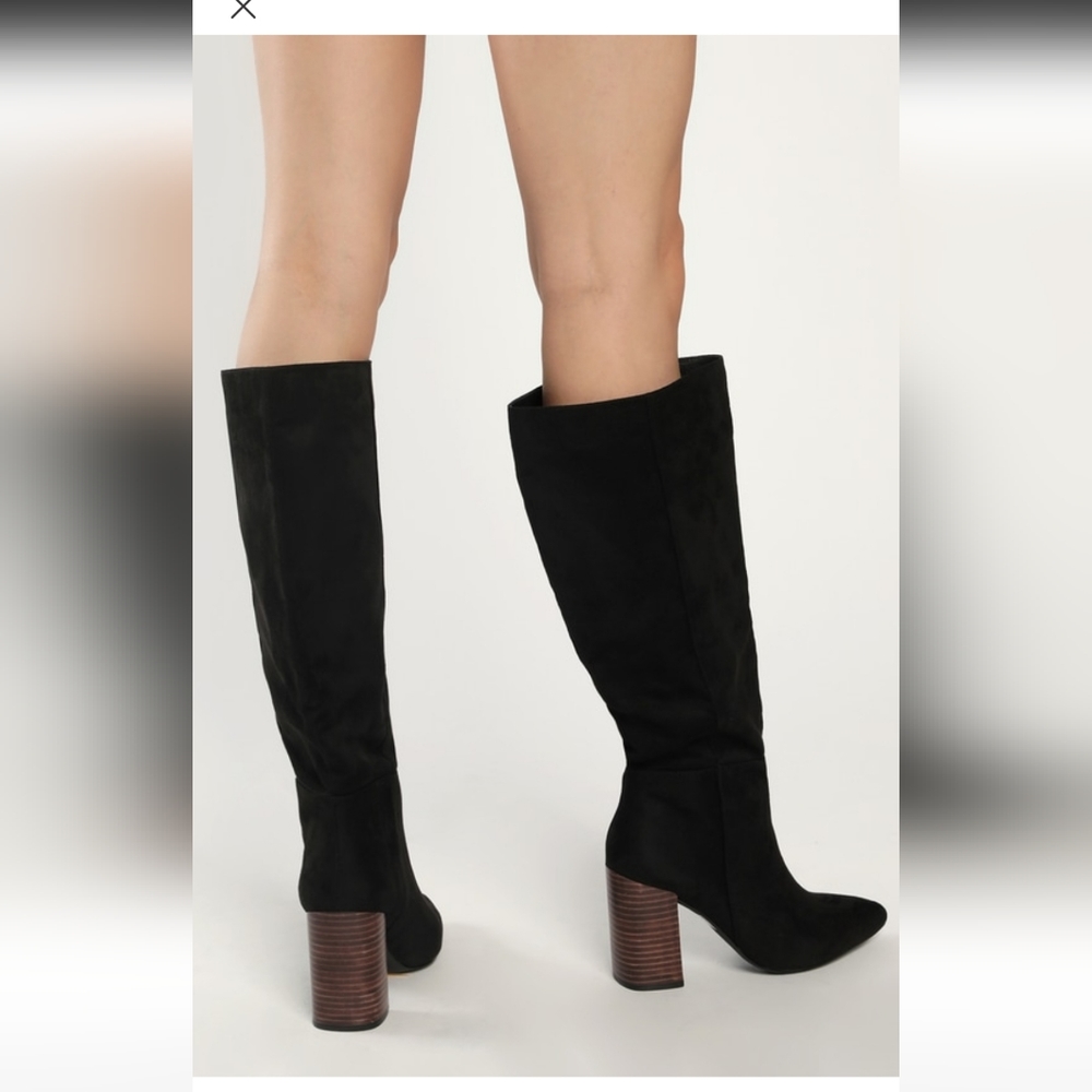 Lulu's Katari black stacked boots